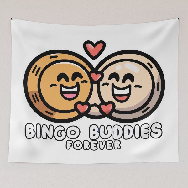 Item preview, Kawaii Bingo Buddies Forever Sticker designed and sold by NiftyWrx.