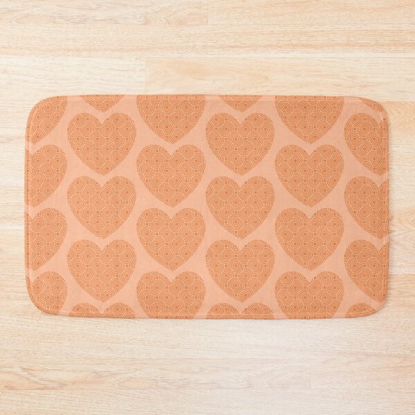 Item preview, Heart in concentric circles, peach color designed and sold by ElenaHrubes.