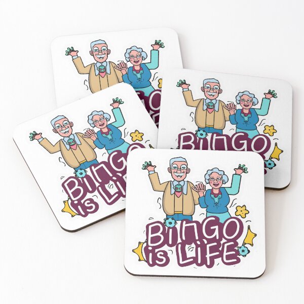 Item preview, Bingo is Life - Comic Book Style Elderly Couple Celebrating designed and sold by NiftyWrx.