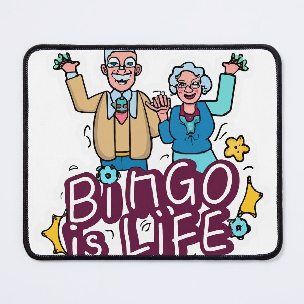Item preview, Bingo is Life - Comic Book Style Elderly Couple Celebrating designed and sold by NiftyWrx.