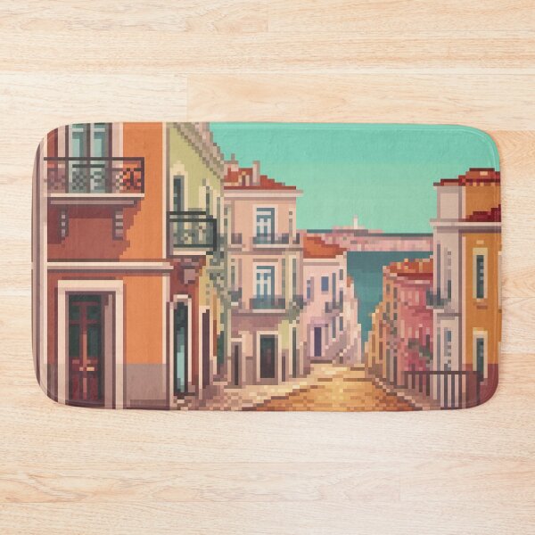 Item preview, Lisbon, Portugal - Pixel Art designed and sold by Pixelartshirt.
