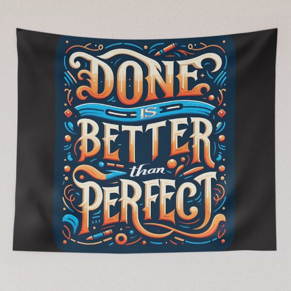 Item preview, Done is better than perfect, typography designed and sold by maxmaj.