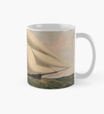 Vintage Illustration of a Schooner Sailboat (1867) Mug