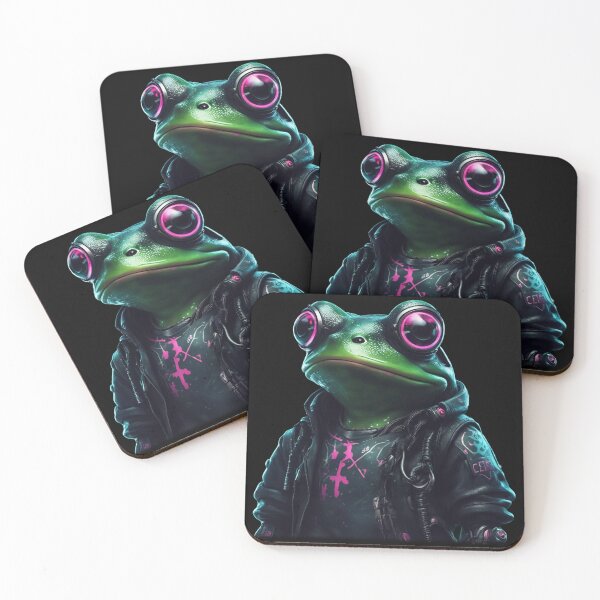 Item preview, Cyberpunk Frog, Urban Amphibian, Kawaii Cute designed and sold by Burn-Ego.