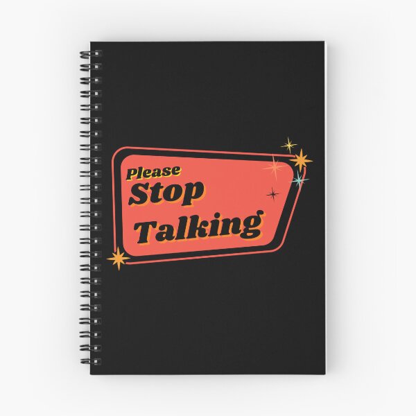 Item preview, Mid Century Modern Funny Sign- Pls stop talking  designed and sold by Haonice.