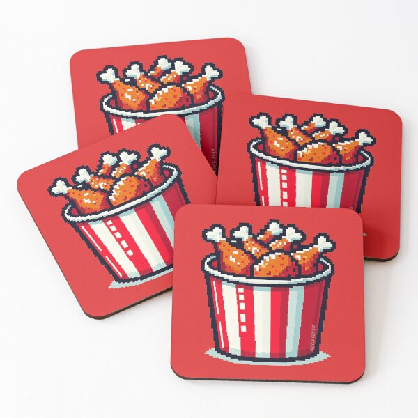 Item preview, Bucket of chicken - Pixel Art designed and sold by PickledjoArt.