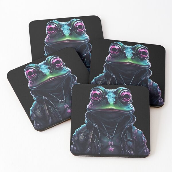 Item preview, Cyberpunk Frog, Amphibian Gangster, Kawaii Cute designed and sold by Burn-Ego.