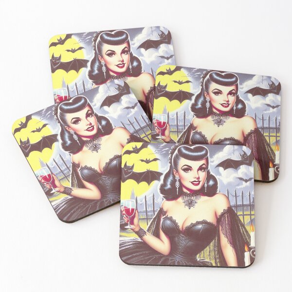 Item preview, Retro Vampire Girl designed and sold by PulpVintage.