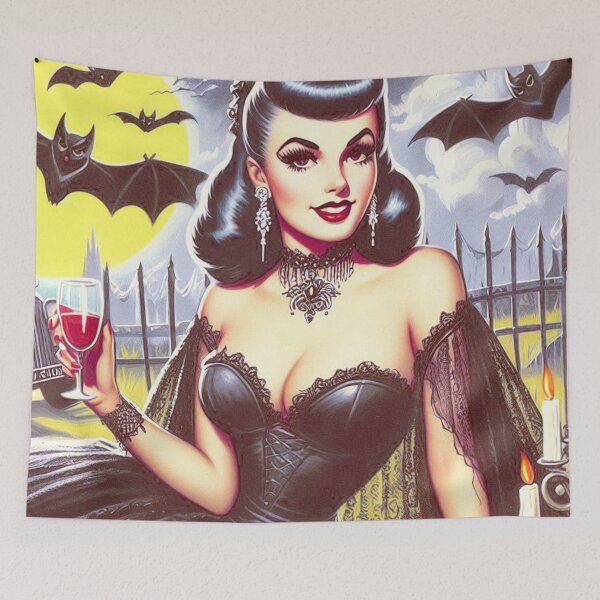 Item preview, Retro Vampire Girl designed and sold by PulpVintage.