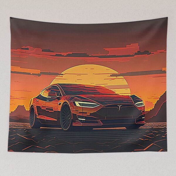 Item preview, Retro Future Fusion Sunset designed and sold by Nathan Engquist.