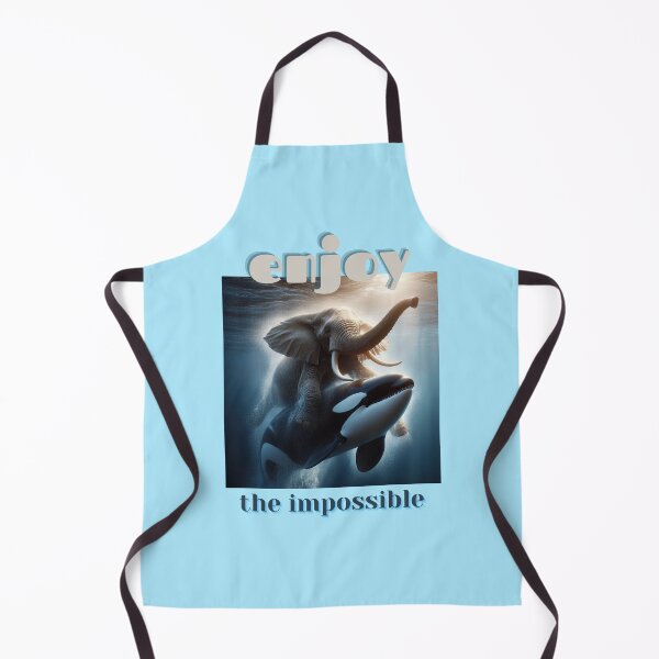 Item preview, Elephant swims underwater with Orca, Enjoy the impossible designed and sold by Wallisart.
