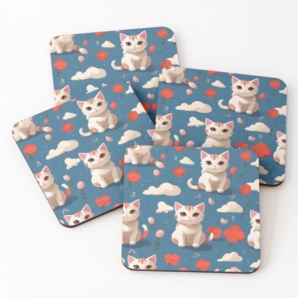 Item preview, Floral Whiskers: Little Cat Blooms designed and sold by WAUZ.