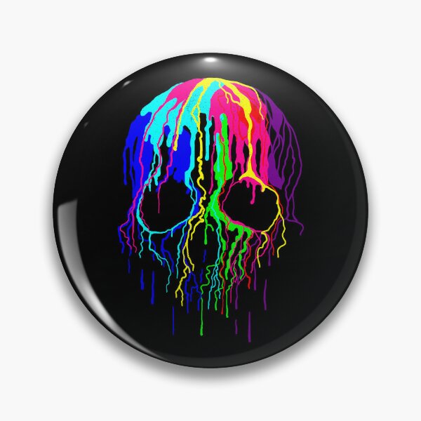 Item preview, rainbow dripping paint Skull drip designed and sold by Gossip Rag.