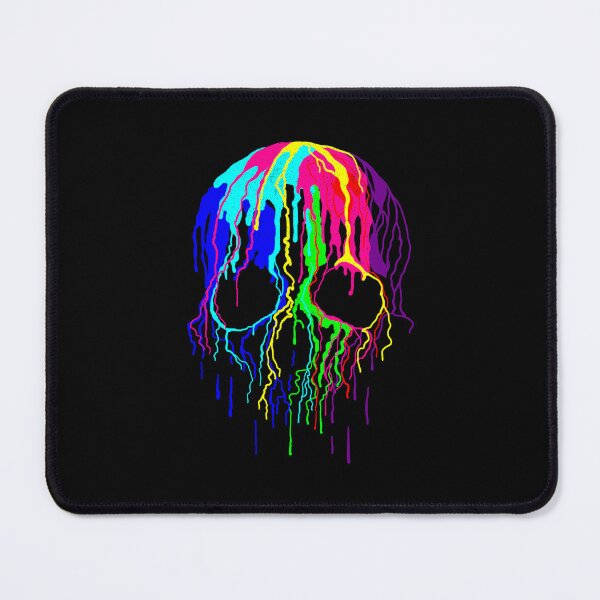 Item preview, rainbow dripping paint Skull drip designed and sold by Gossip Rag.