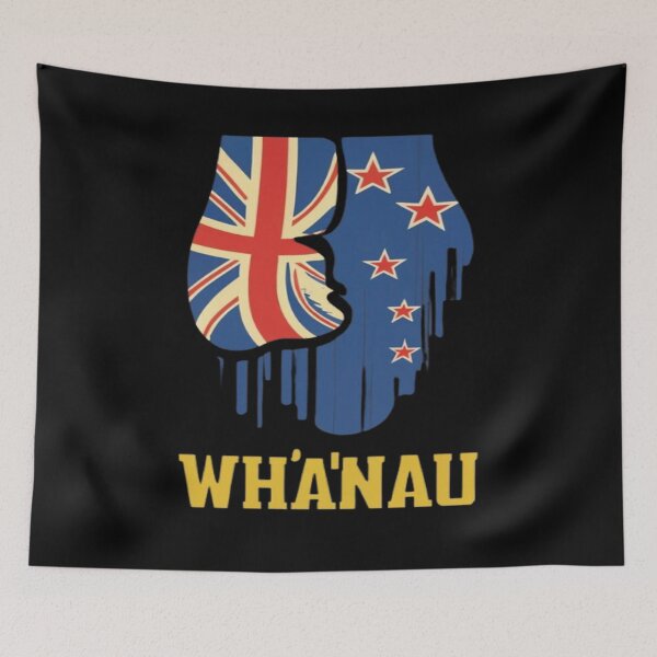 Item preview, Whānau, NZ Flag, Family designed and sold by UrbanGraphixs.