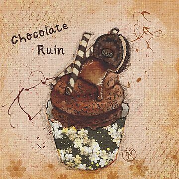Artwork thumbnail, Chocolate Ruin, Gourmet Cupcake by LillyUndercroft