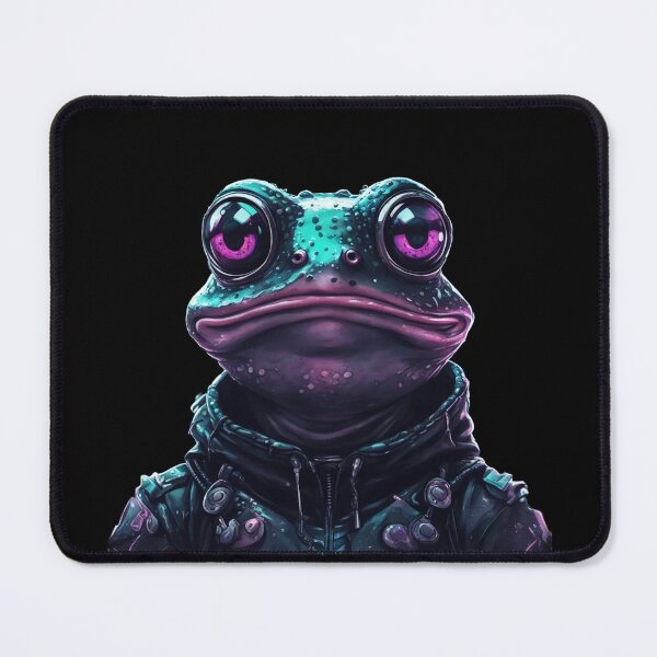Item preview, Cyberpunk Amphibian, Kawaii Frog, Dark Character designed and sold by Burn-Ego.