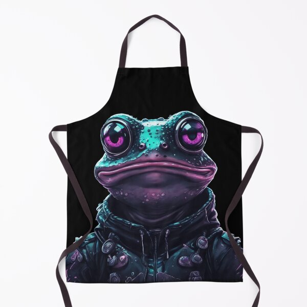 Item preview, Cyberpunk Amphibian, Kawaii Frog, Dark Character designed and sold by Burn-Ego.