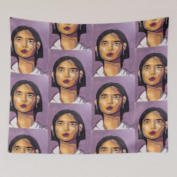 Item preview, Asian Woman Pop Art Illustration designed and sold by LillyannaEliz.