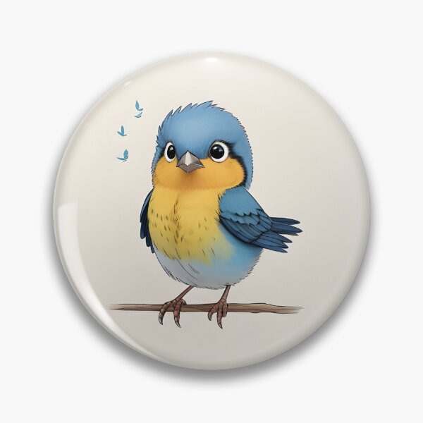 Item preview, Vibrant Blue and Yellow Bird Perched on a Tree Branch designed and sold by vogowa.
