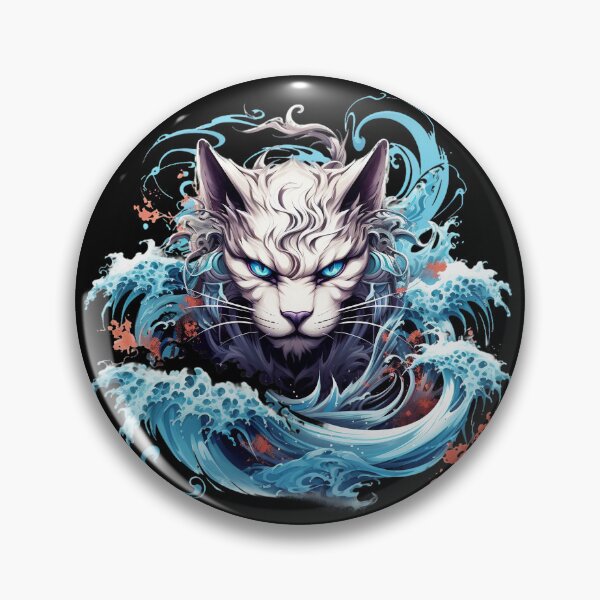 Item preview, Découvrez la majesté de la Chimère Fantastique des Flots Ancestraux, une illustration magique où les vagues tumultueuses de la mer s'entrelacent avec l'esprit d'un chat ancien. Ce design évoque un monde où la fantaisie rencontre le mystique, capturant l'e designed and sold by ObjCrea123.