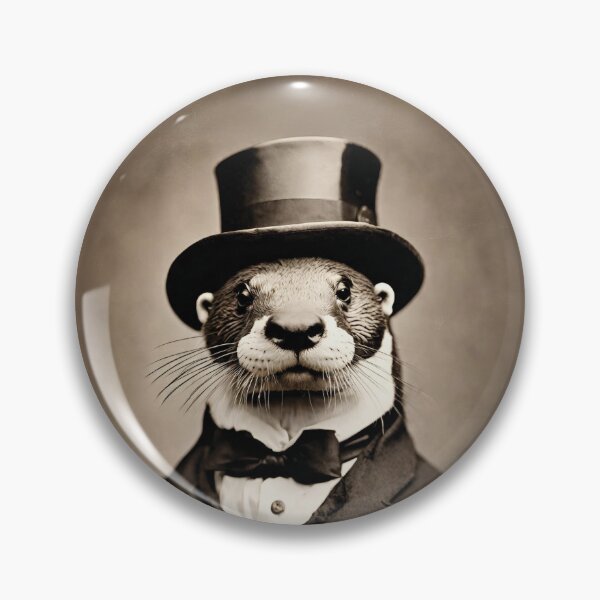 Item preview, Otter Portrait Victorian Artistic Gift Fashion Animal  designed and sold by popanato.