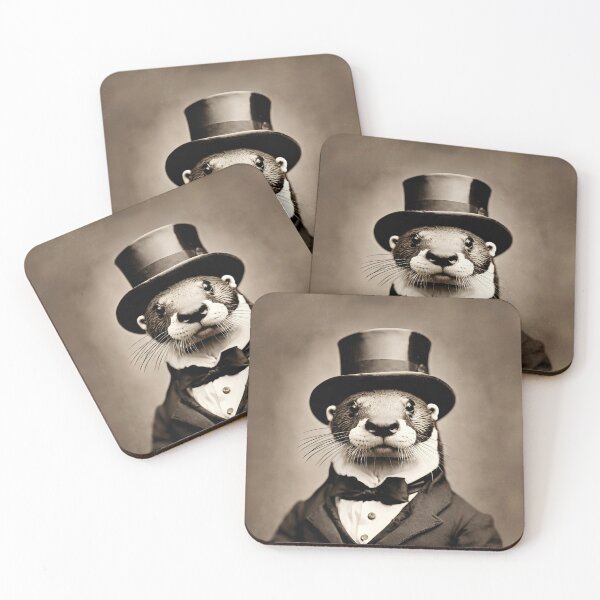 Item preview, Otter Portrait Victorian Artistic Gift Fashion Animal  designed and sold by popanato.