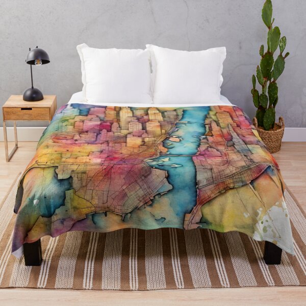 Item preview, New York City Street Map Watercolor designed and sold by Modern-Tropical.
