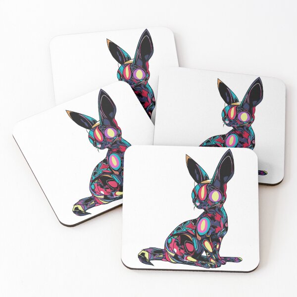 Item preview, Colorful psychedelic bunny designed and sold by TheRealmWithin.