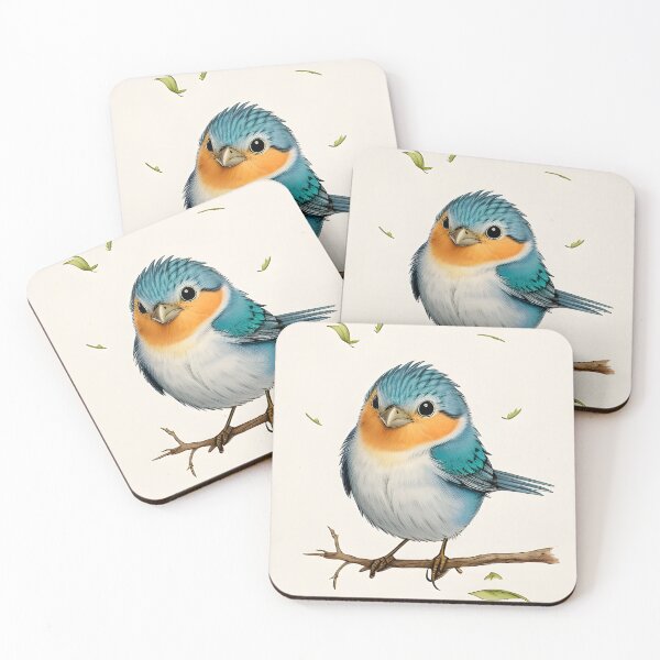 Item preview, Nature's Beauty Stunning Blue and Yellow Bird on a Branch designed and sold by vogowa.