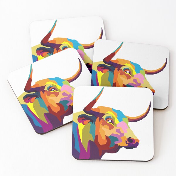 Item preview, Bull pop art designed and sold by Maxwarni.