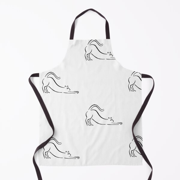 Item preview, Minimalistic Stretching Cat Drawing designed and sold by Andy Cunningham Designs.