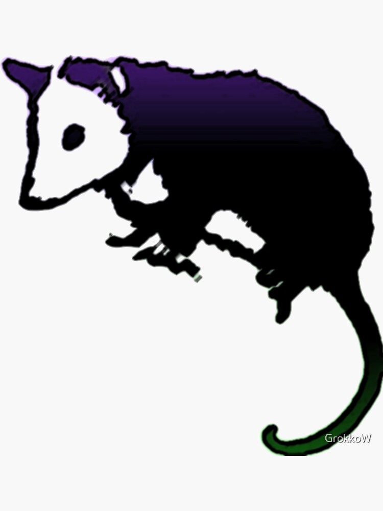 "Possum" Sticker by GrokkoW | Redbubble