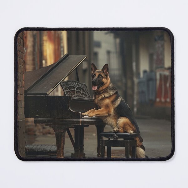 Item preview, German Shepherd playing piano 2 designed and sold by Creative Shed Designs.