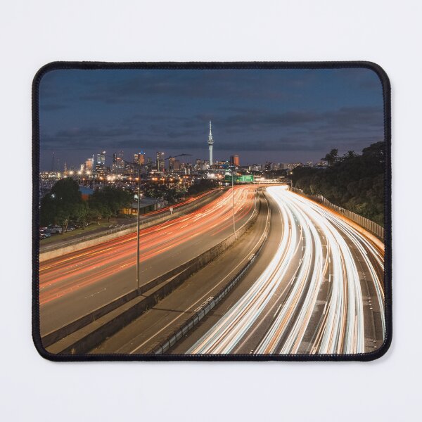 Item preview, Street light trails leading towards Auckland City Sky tower designed and sold by TUXXY.