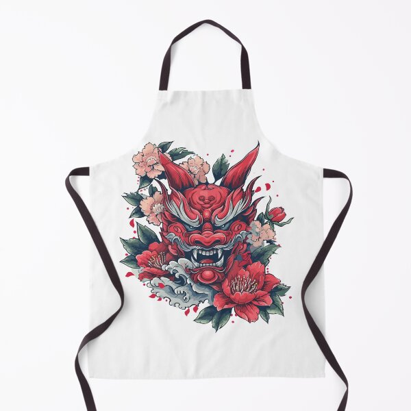 Item preview, japanese red dragon head designed and sold by TheRealmWithin.