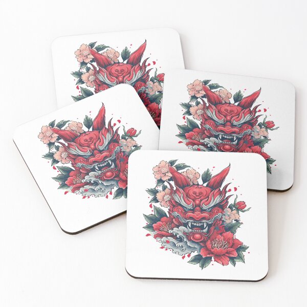 Item preview, japanese red dragon head designed and sold by TheRealmWithin.