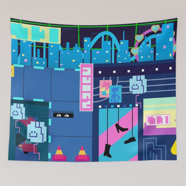 Item preview, Deltarune Chapter 2 Cyber City print designed and sold by GrizzlySleuth.