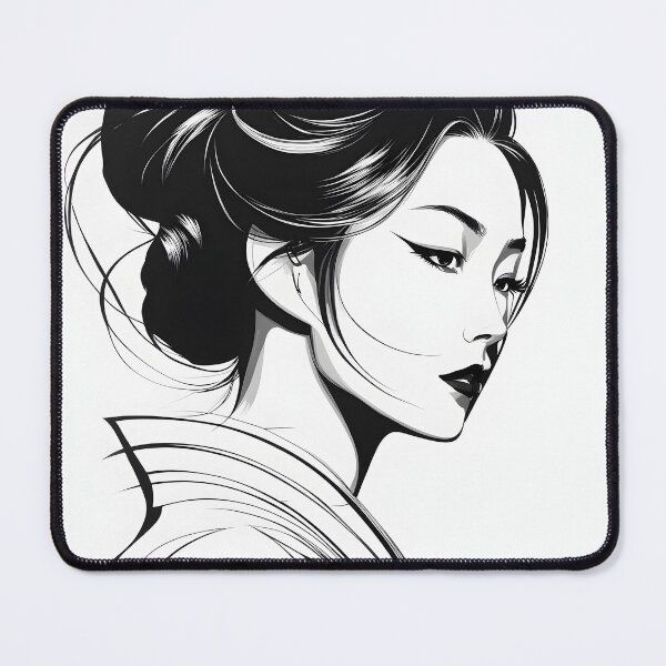 Item preview, Japanese woman line art designed and sold by Metaverse8.