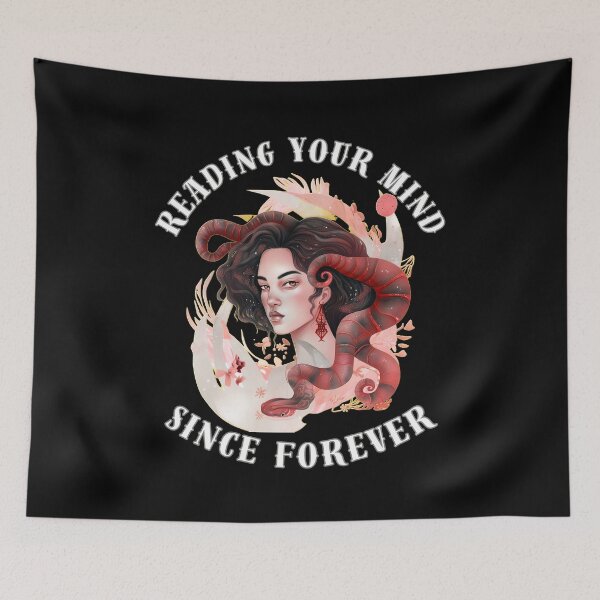 Item preview, Reading Your Mind Since Forever. scorpio quote designed and sold by ZodiacWonders.