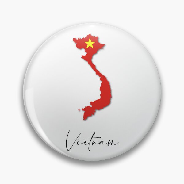 Item preview, Vietnam Country Map and Flag Hanoi Asia designed and sold by dk-design85.