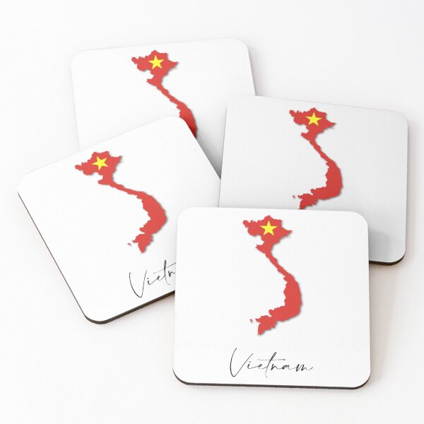 Item preview, Vietnam Country Map and Flag Hanoi Asia designed and sold by dk-design85.