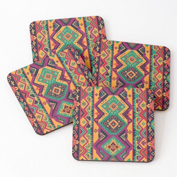 Item preview, Vibrant Colorful Incan Style Geometric Pattern designed and sold by HausKatz.