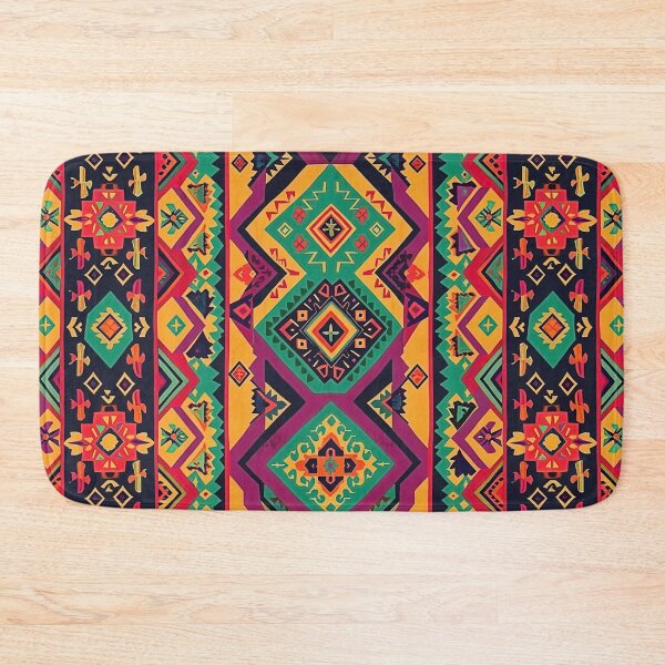 Item preview, Vibrant Colorful Incan Style Geometric Pattern designed and sold by HausKatz.