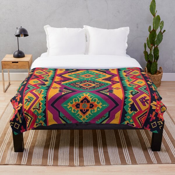 Item preview, Vibrant Colorful Incan Style Geometric Pattern designed and sold by HausKatz.