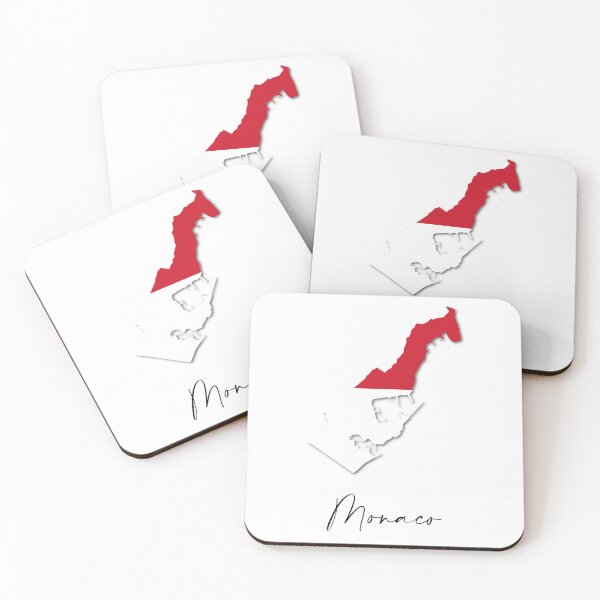 Item preview, Monaco Country Map and Flag Monte Carlo Europe designed and sold by dk-design85.