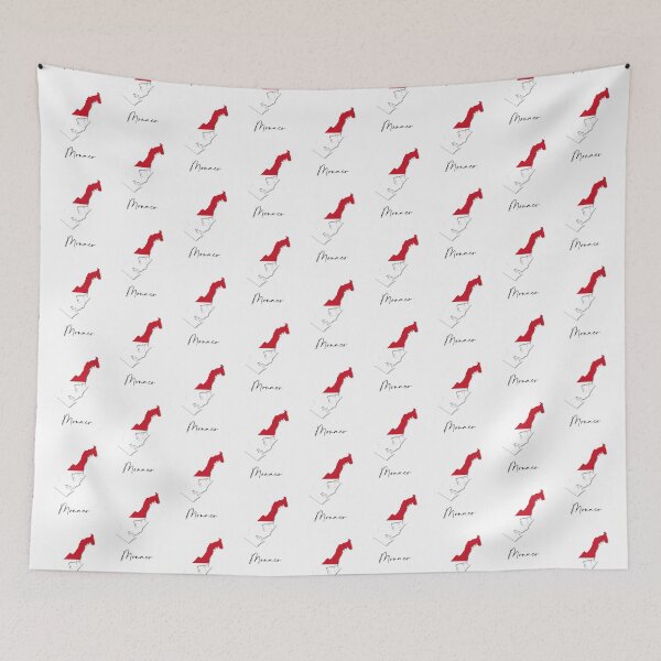 Item preview, Monaco Country Map and Flag Monte Carlo Europe designed and sold by dk-design85.