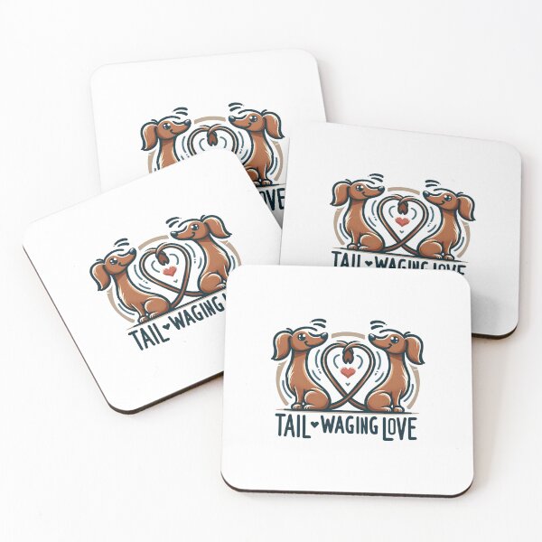 Item preview, Tails of Love: Dachshund Heart  designed and sold by creativechaster.