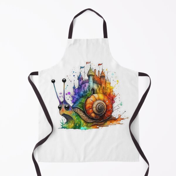 Item preview, Rainbow Splash Snail with Magical Fairytale Castle on his back * King of the Slow Road designed and sold by BadassBazaar.