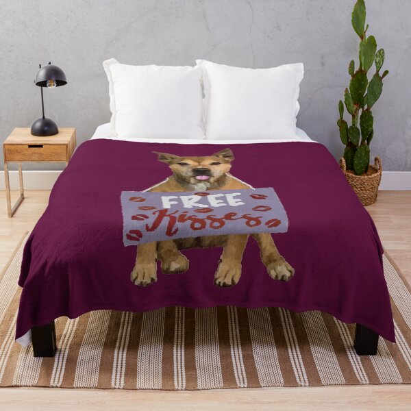 Item preview, Free Kisses Valentine's Day Dog designed and sold by calliew1217.